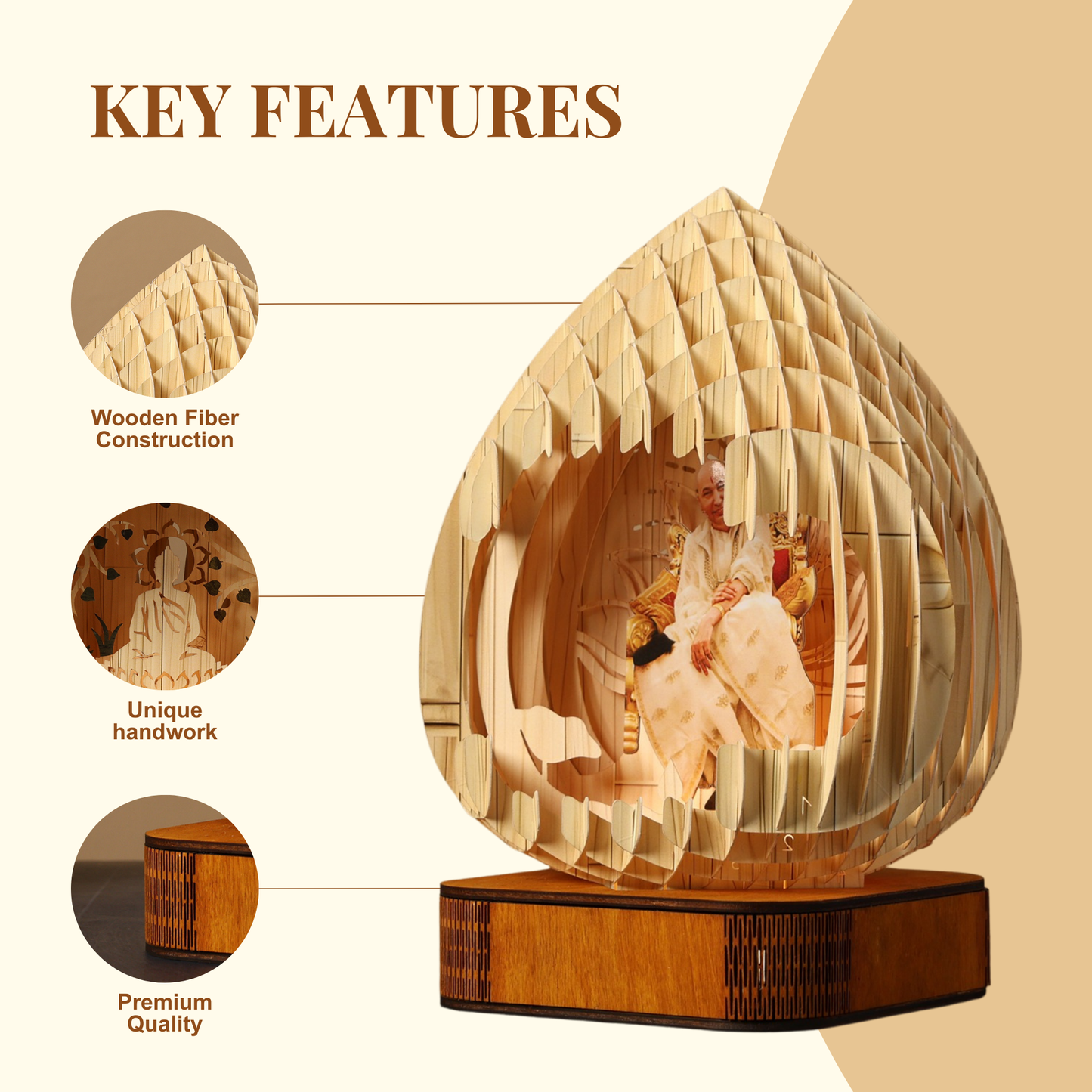 Guruji Premium and Rare Fancy GURUJI LED Night Lamp Light Lamp for Spiritual Ambiance