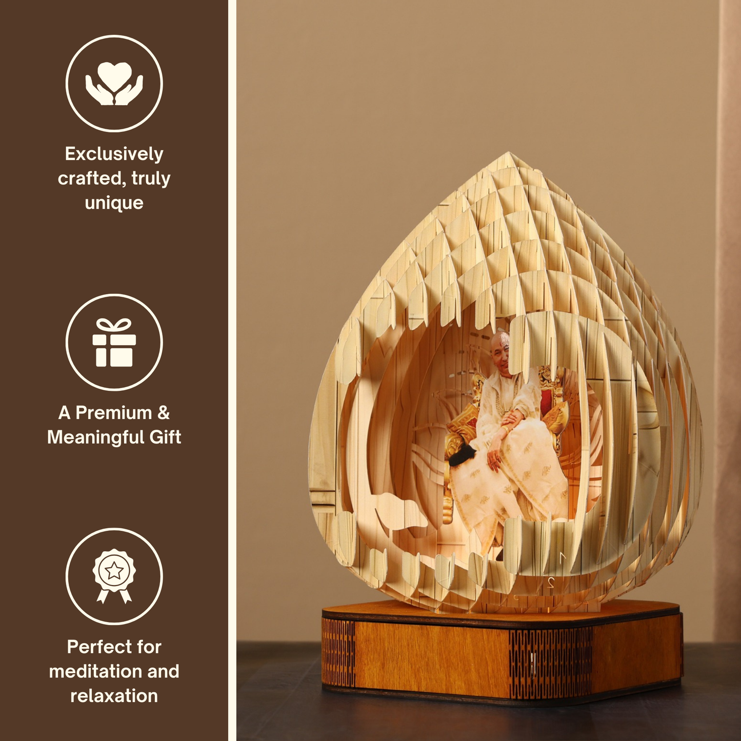 Guruji Premium and Rare Fancy GURUJI LED Night Lamp Light Lamp for Spiritual Ambiance