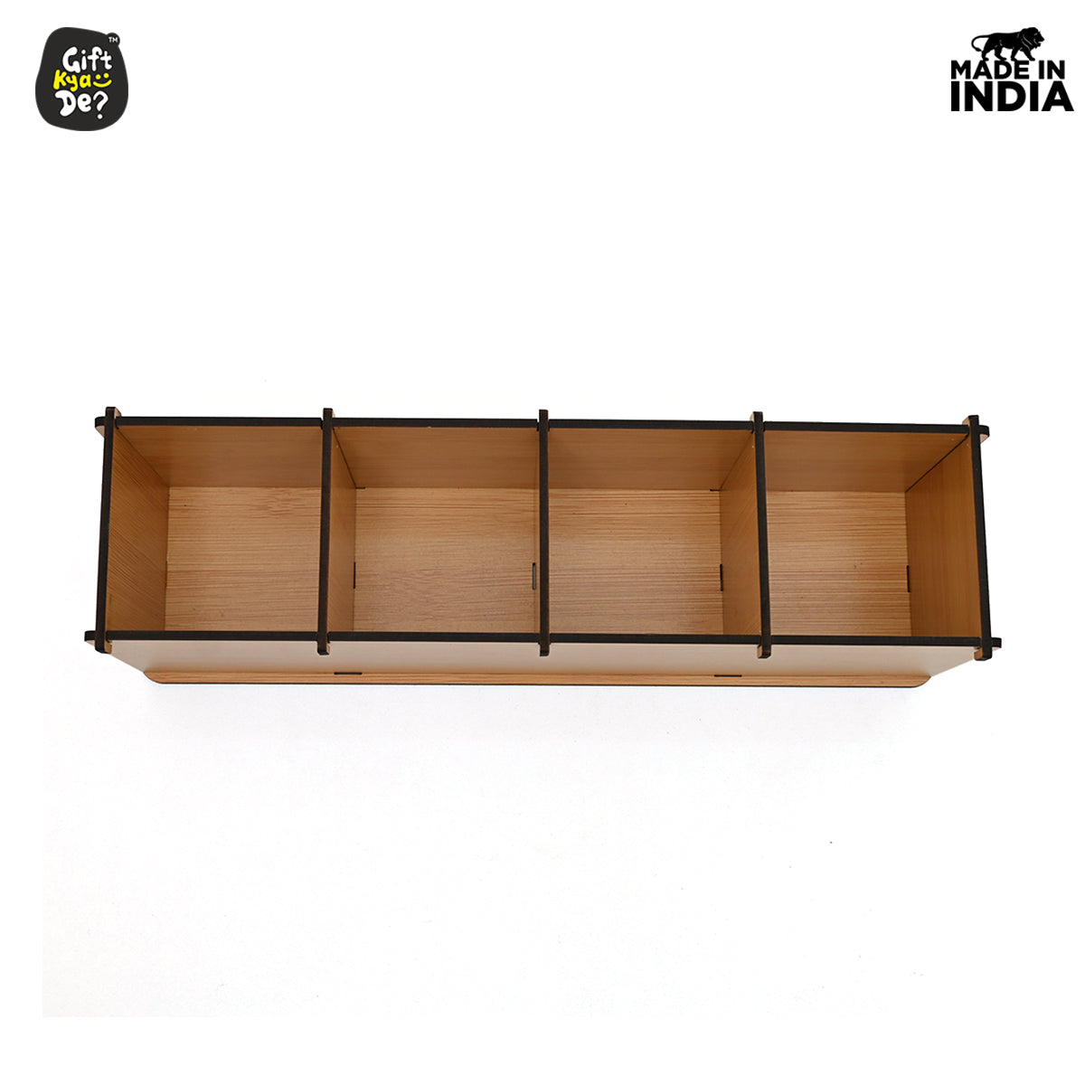 Motivational Desk Organizer | 4 Compartments | Desk Accessories
