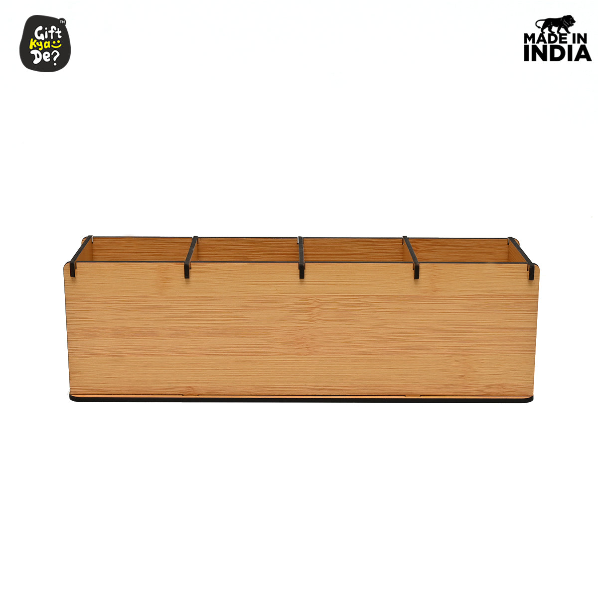 Motivational Desk Organizer | 4 Compartments | Desk Accessories