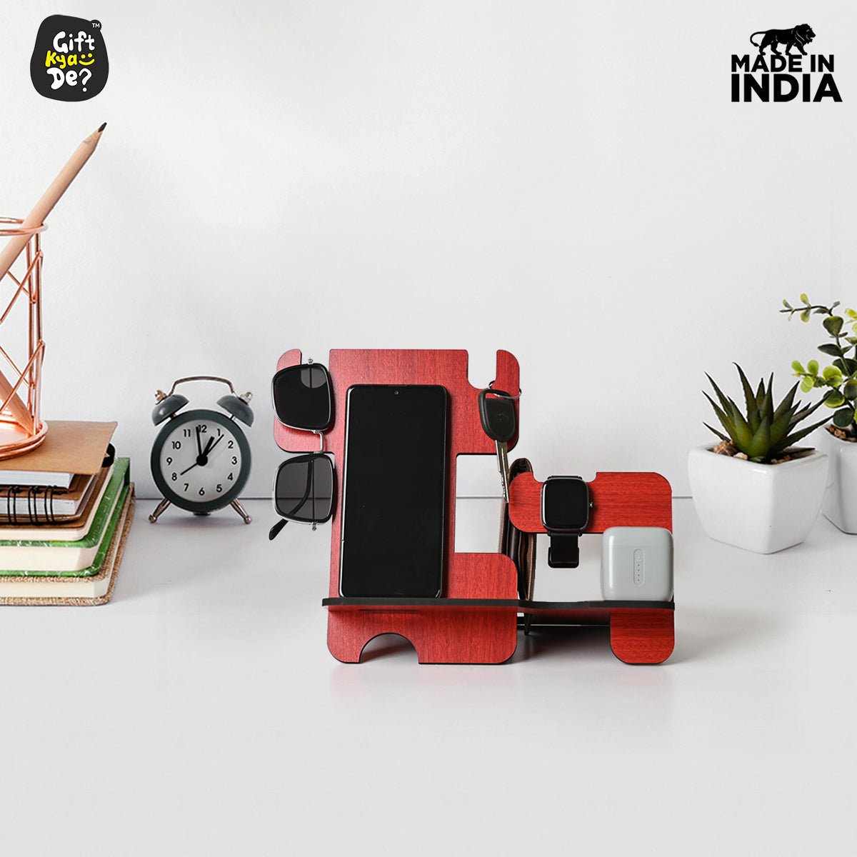 5 in 1 Personal Organizer with Mobile Stand | Best Gift for Him/Men/Boys