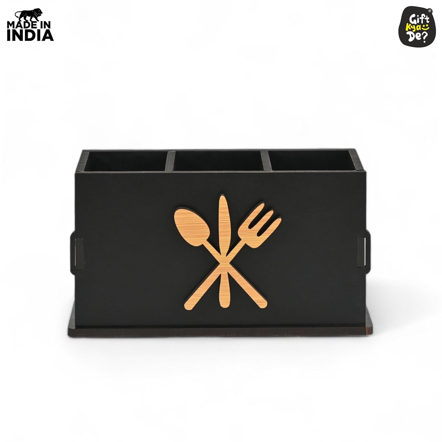 3 Compartments Cutlery Stand for Kitchen & Dining Table | Spoon, Knife & Fork Holder, Cutlery Organizer