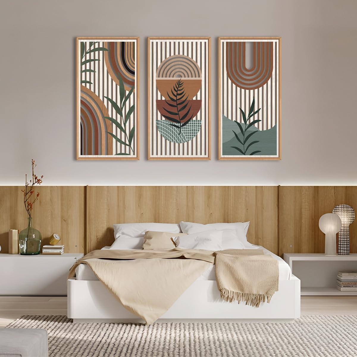 MustHome Wall Plates, Wall Decor Set of 3 , Large