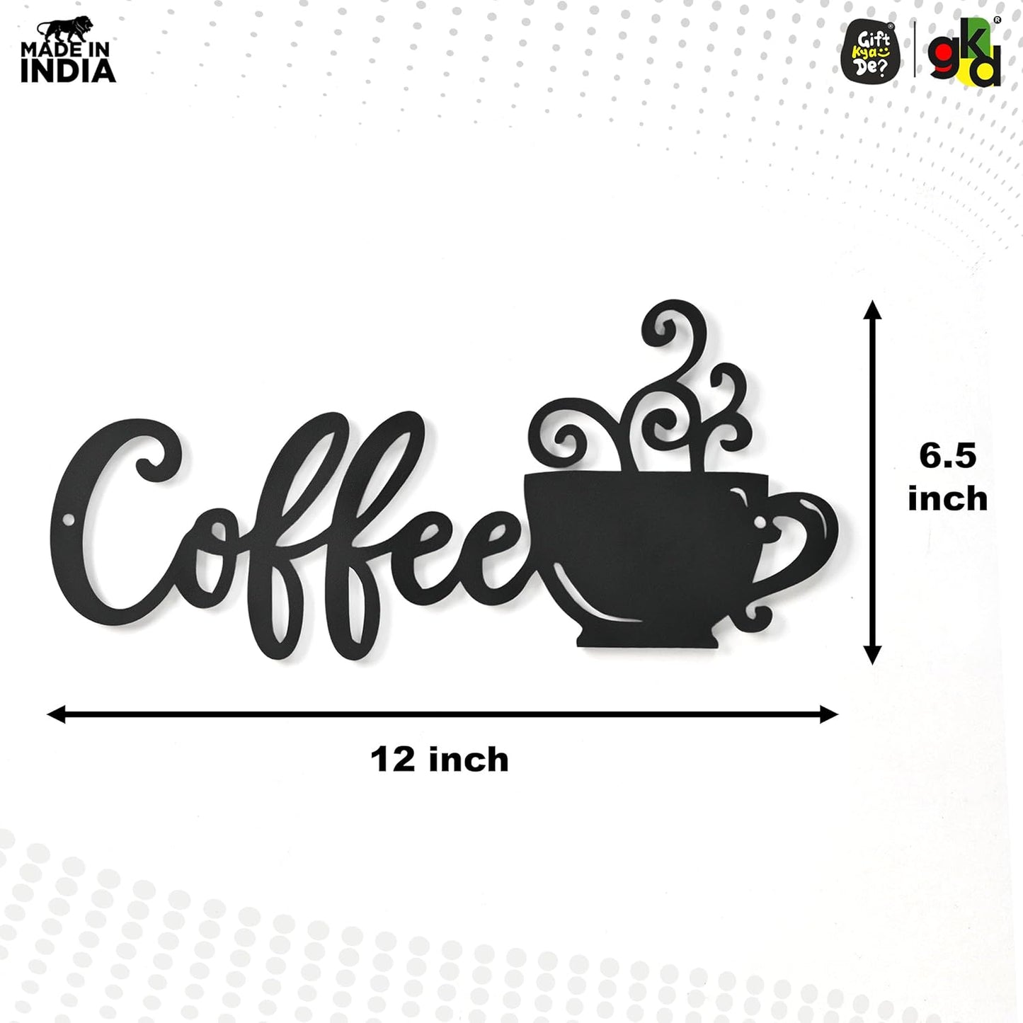 Welcome, Coffee & Kitchen Theme Wall Art | Wood Wall Hanging for Home Décor, Cafe Decor