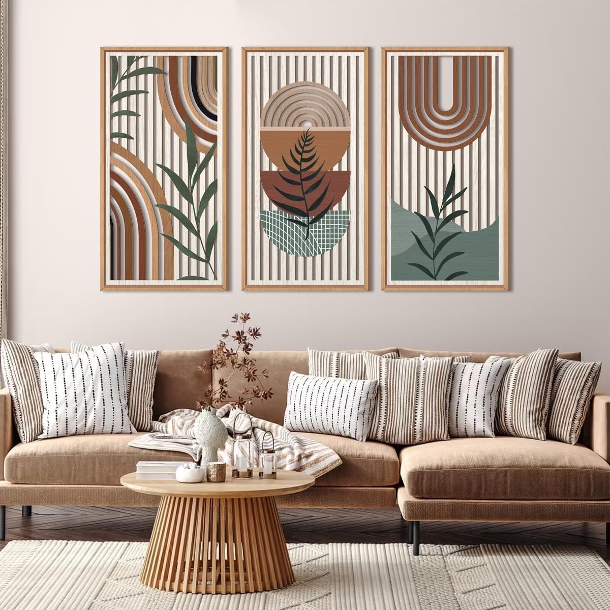 MustHome Wall Plates, Wall Decor Set of 3 , Large