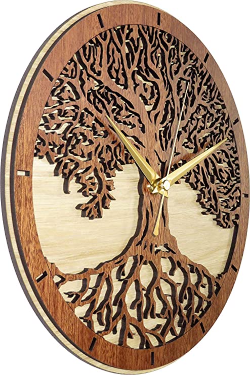 DESIGNER TREE WOODEN WALL CLOCK