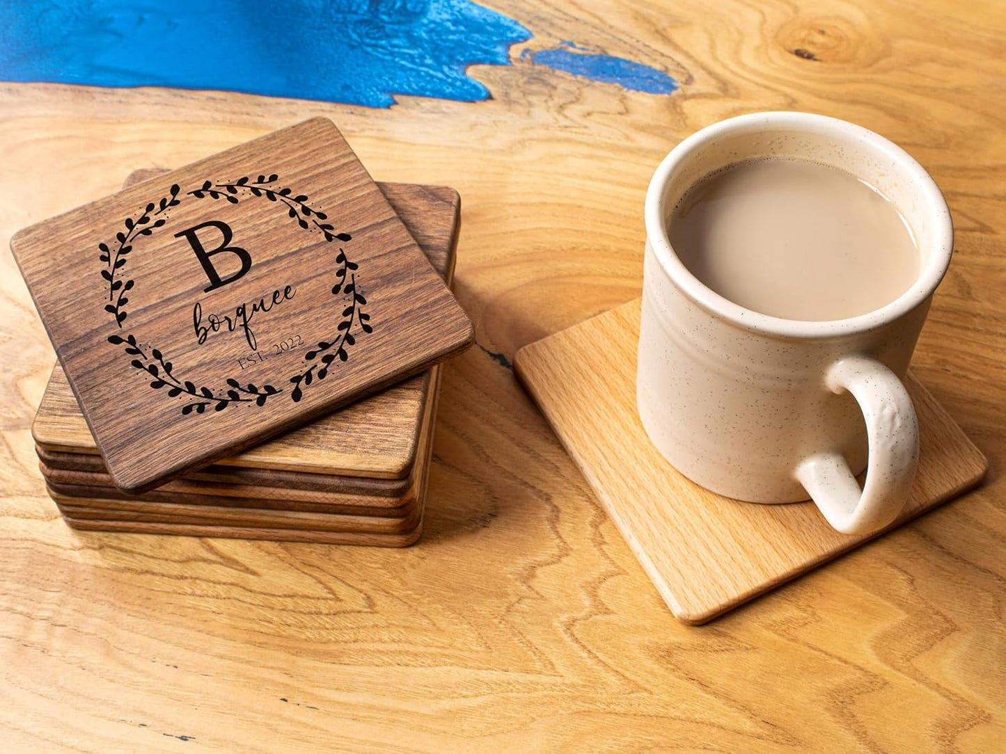 MustHome | Customized/Personalised Coasters Set of 4