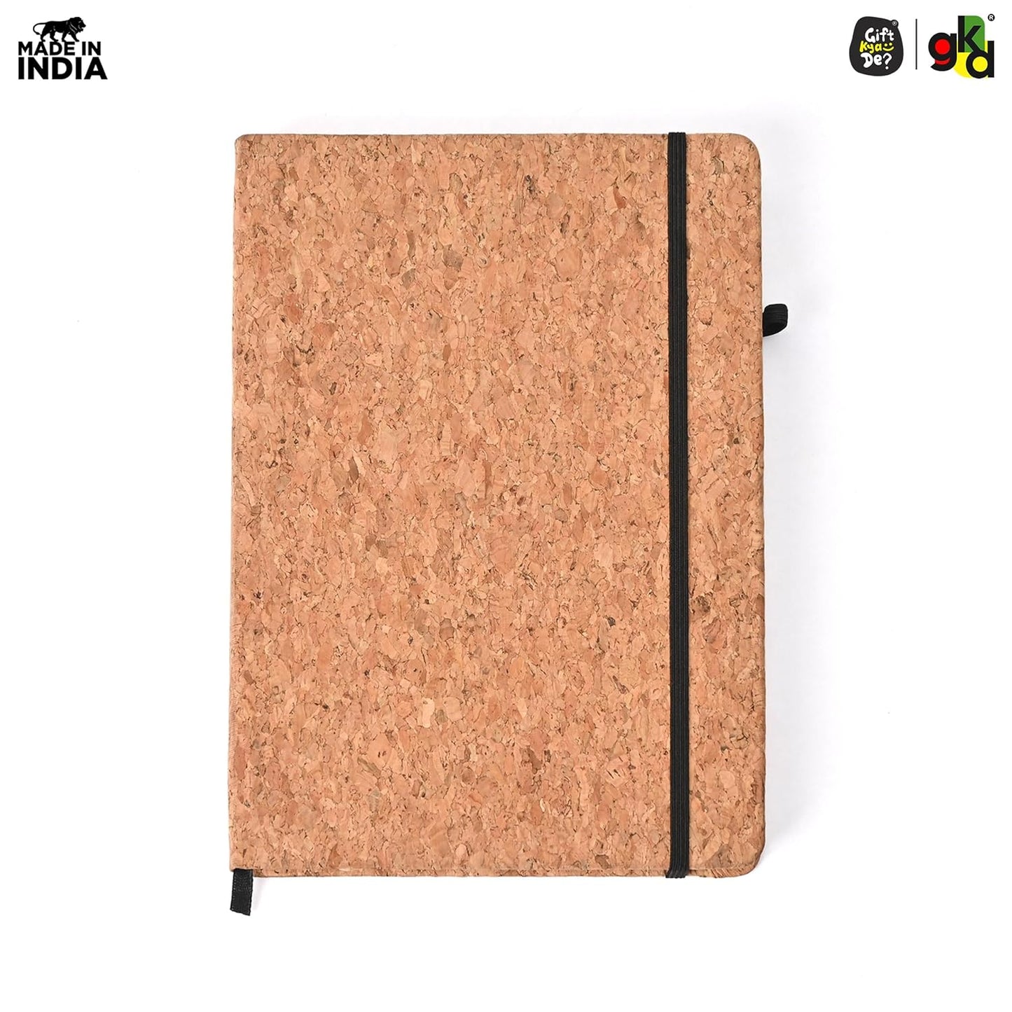 Eco-Friendly Cork Diary with Pen Holder | 190 Pages | Motivational Quote & Personalized Name Option