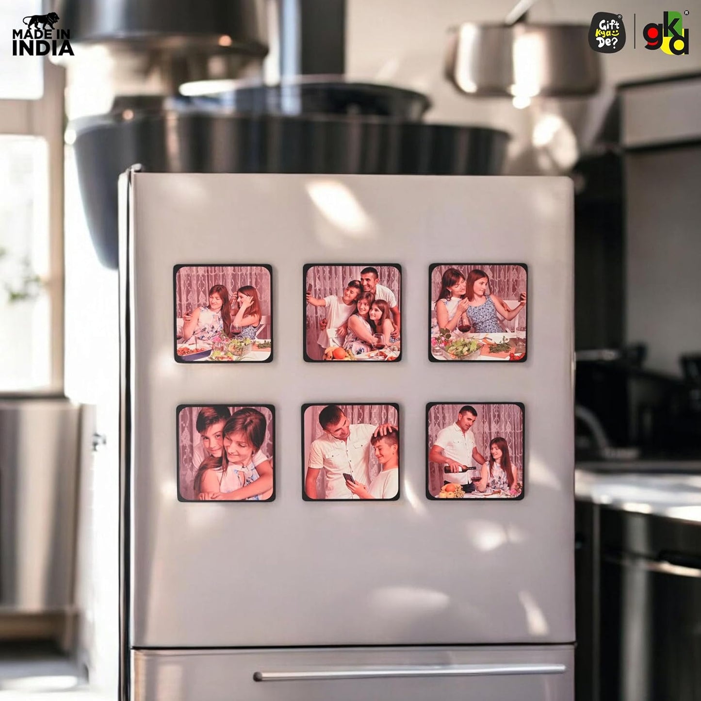 Wooden Fridge Magnets – Set of Unique & Customizable Designs