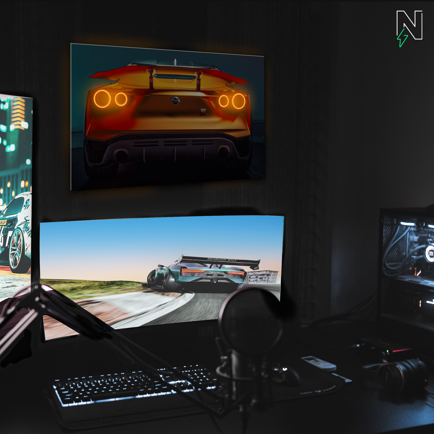 Nissan V1 GTR LED Neon Art