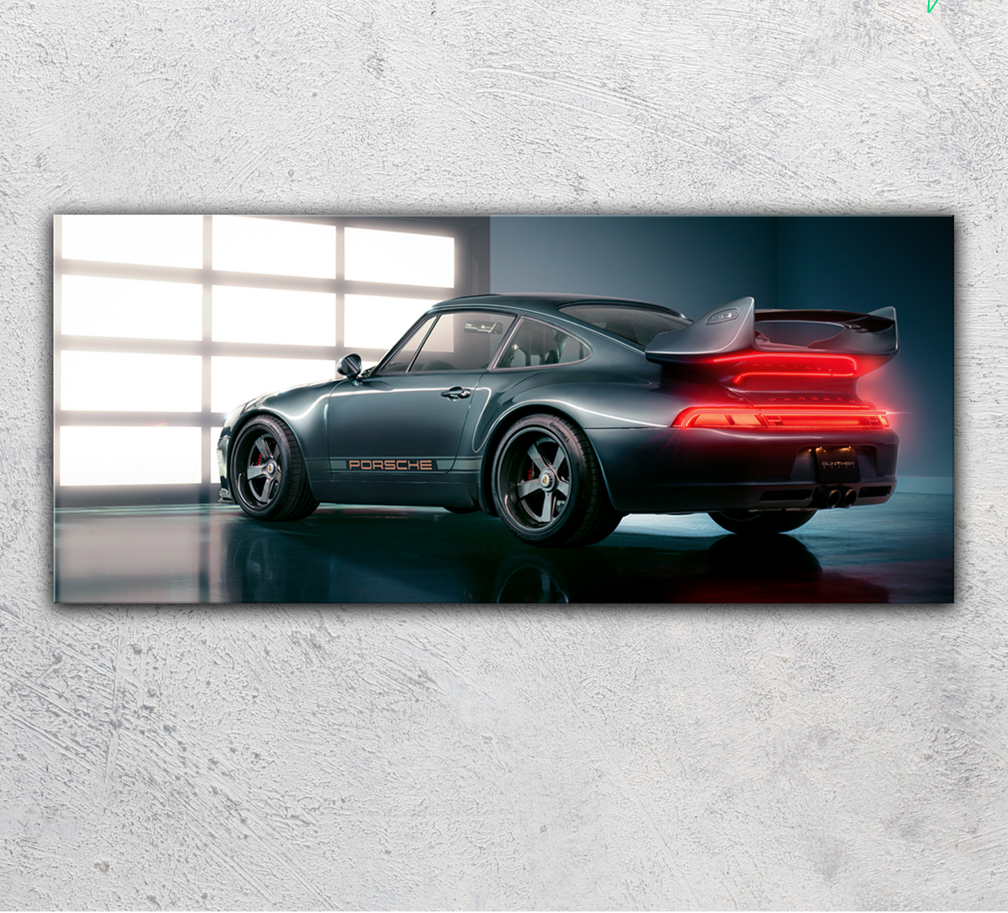 Porsche V2 LED Neon Art