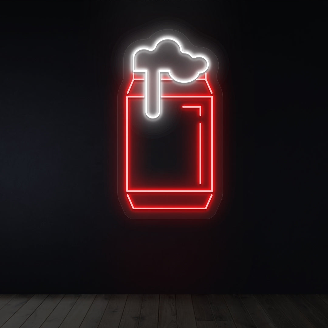Beer Can Neon Sign