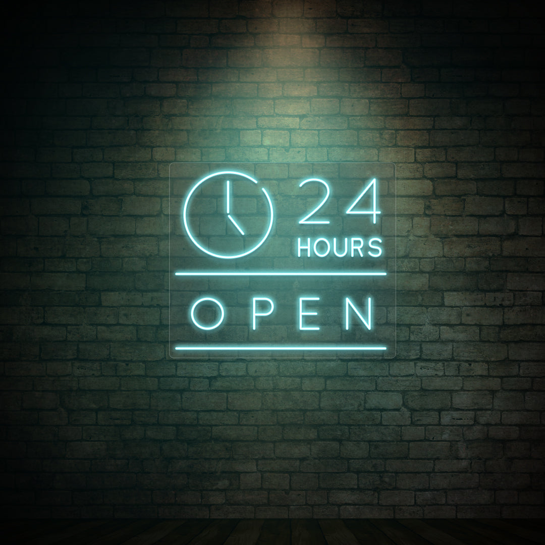 24 Hours Open Neon Sign for StoreFront