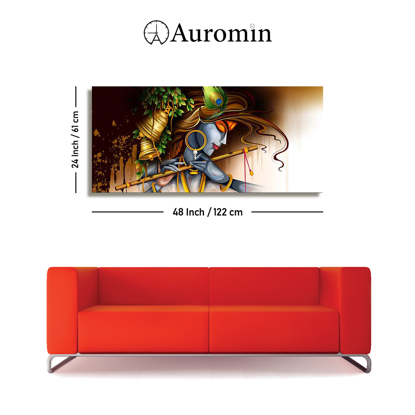 Lord Krishna Premium Wall Canvas Painting