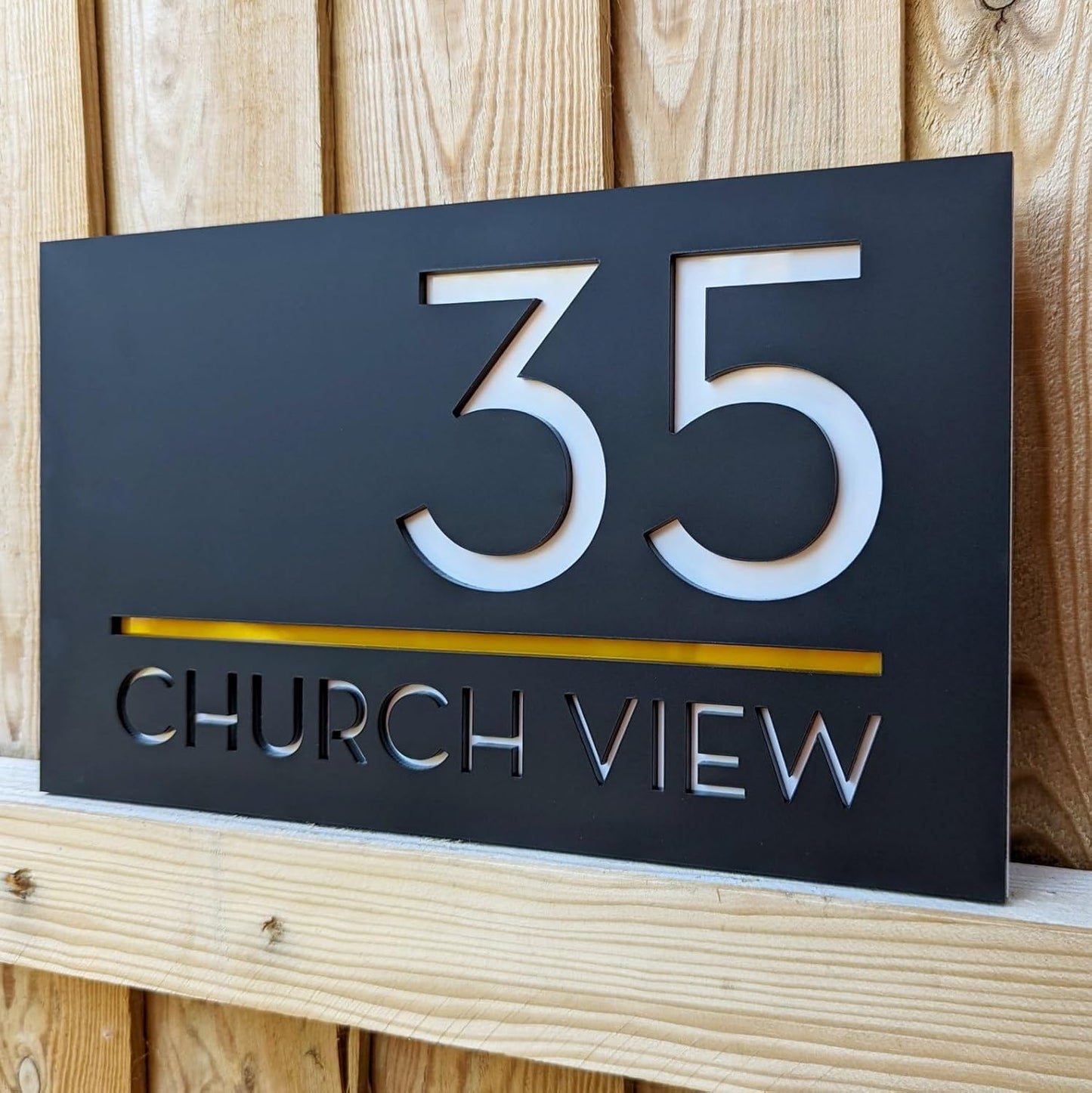 MustHome | Name Plate For Home, Office & Outdoor Entrance | 15X25 cm