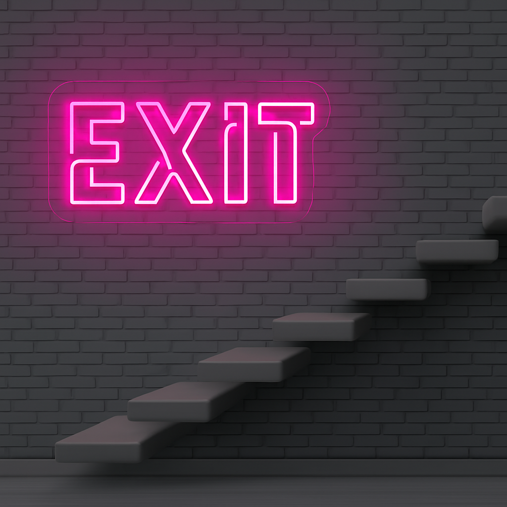 Exit Neon LED Light