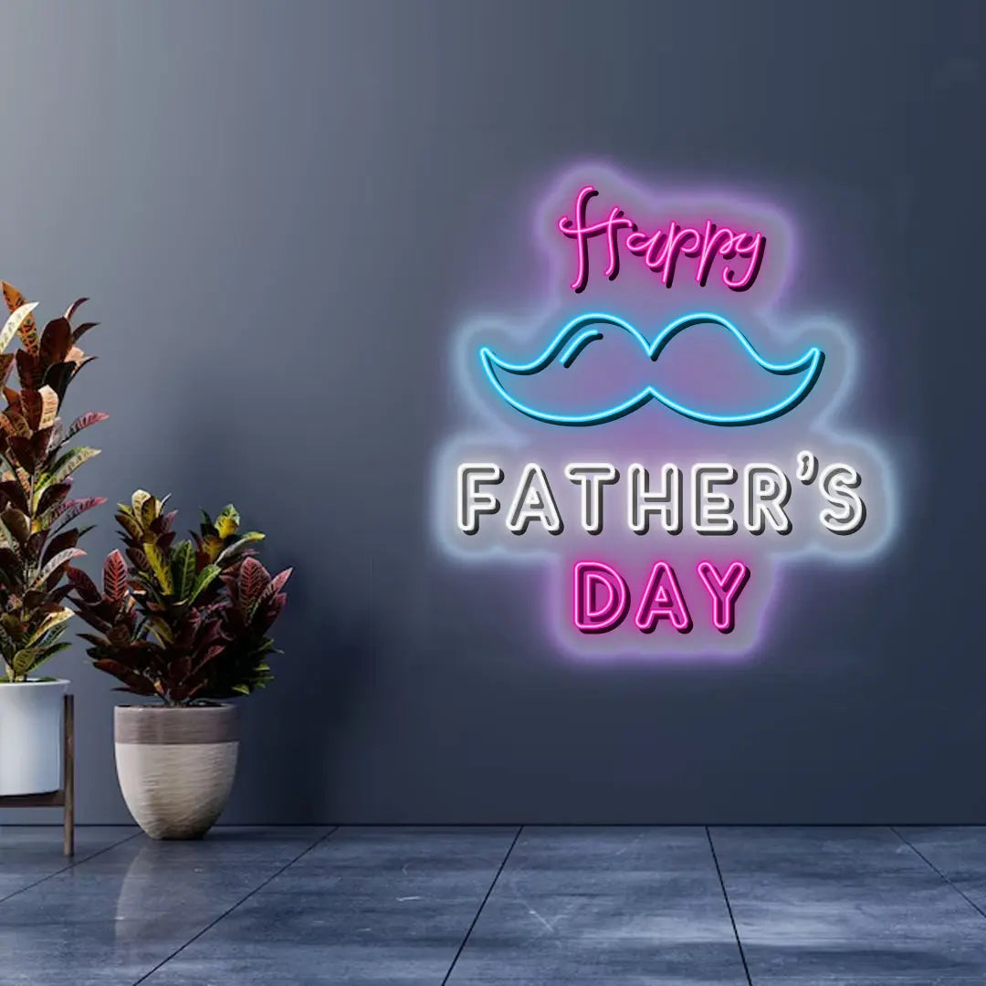 Father's Day Sign with Mustache