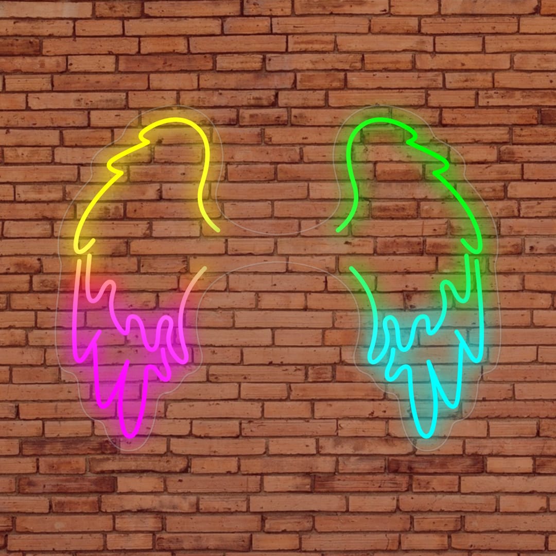 Angel Wings FloMo Neon Sign