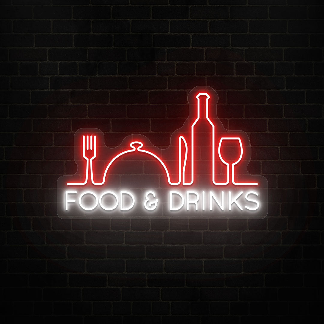 Food & Drinks Neon Sign