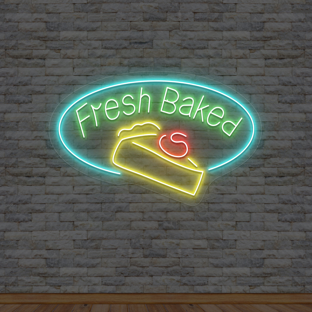 Fresh Baked Bakery Neon Sign