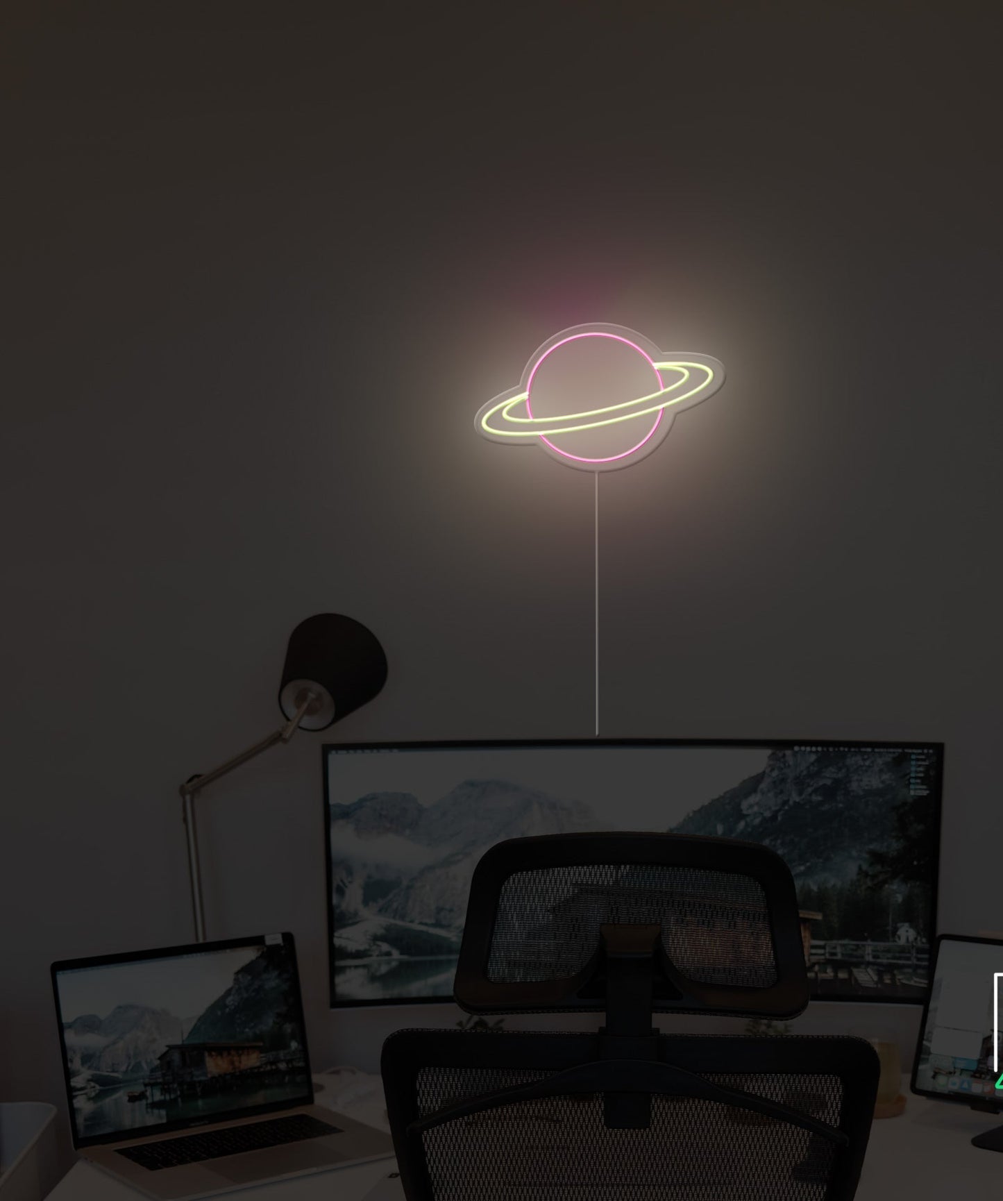 Saturn Neon Sign