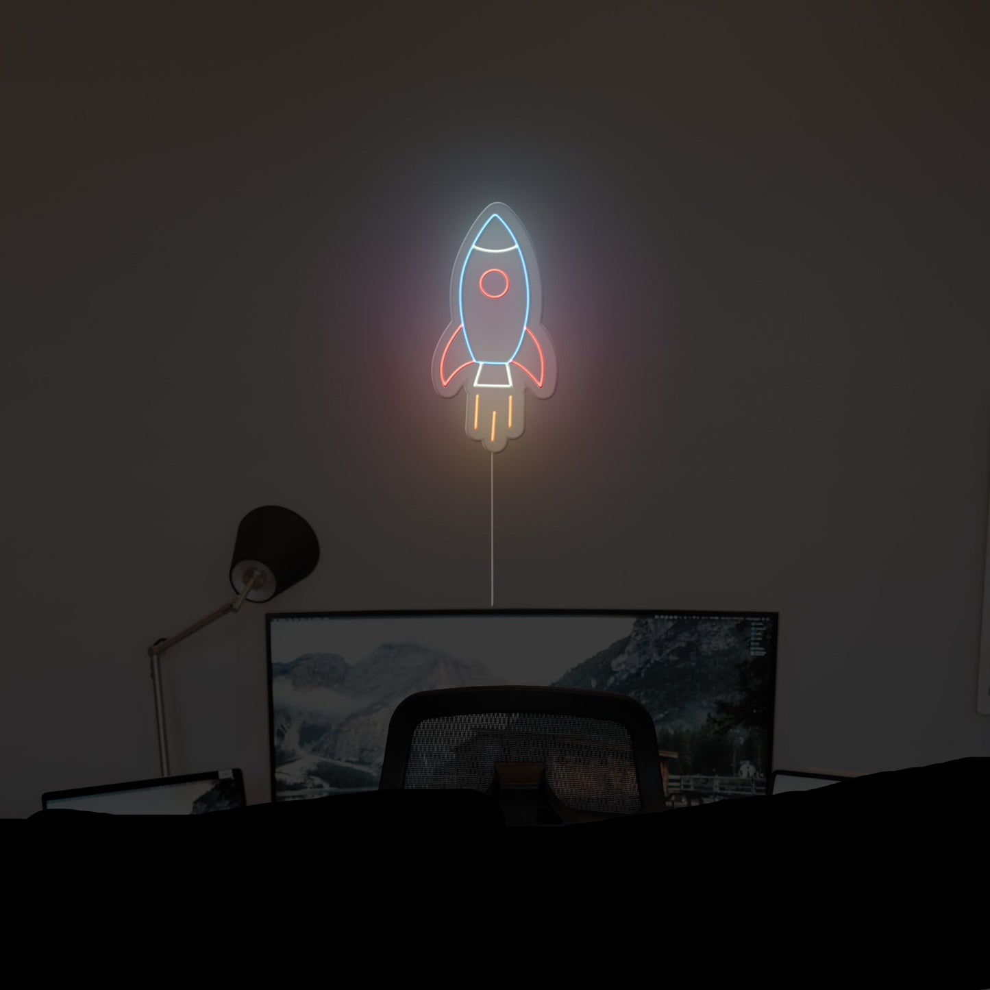 Rocket Neon Sign