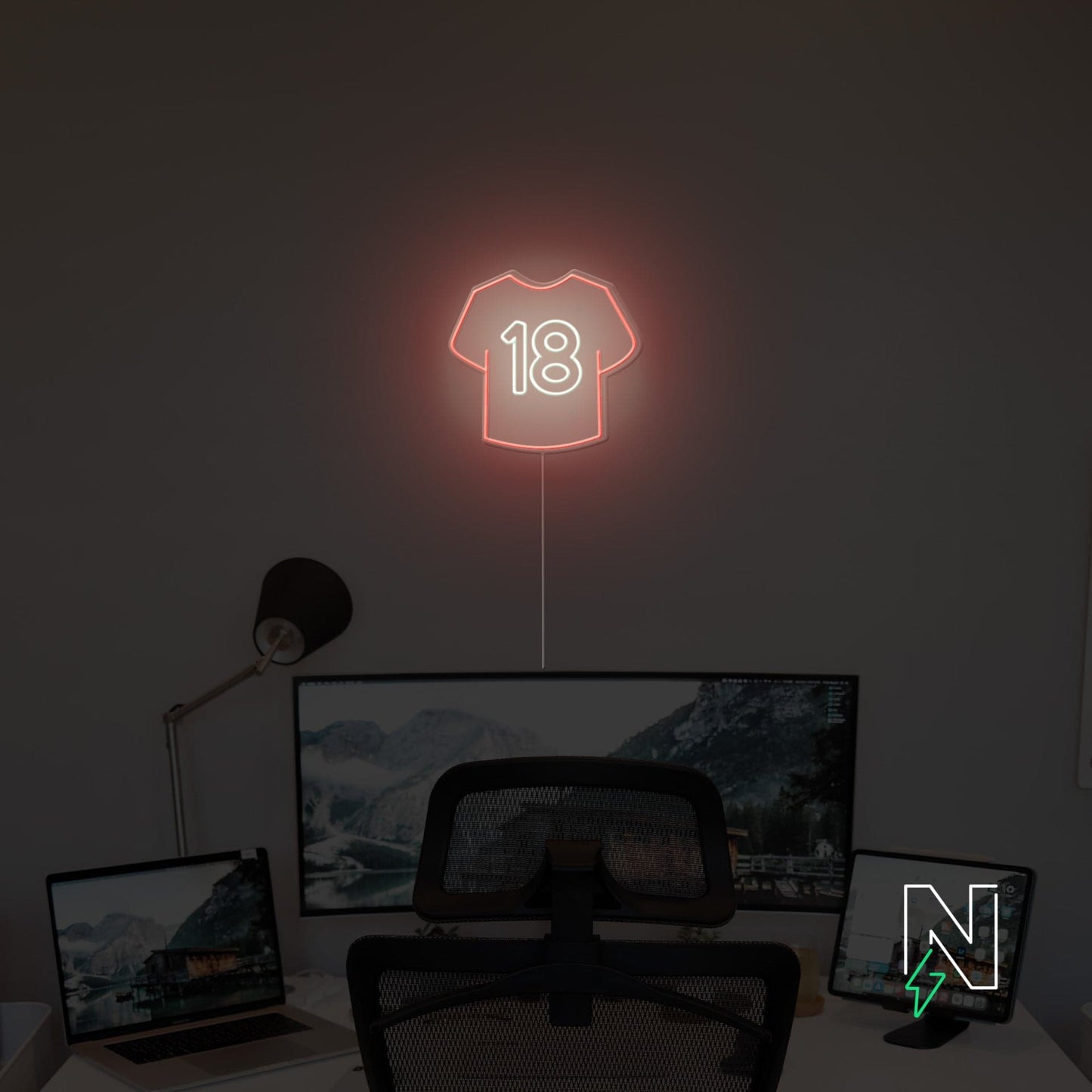 Jersey No.18 Neon Sign
