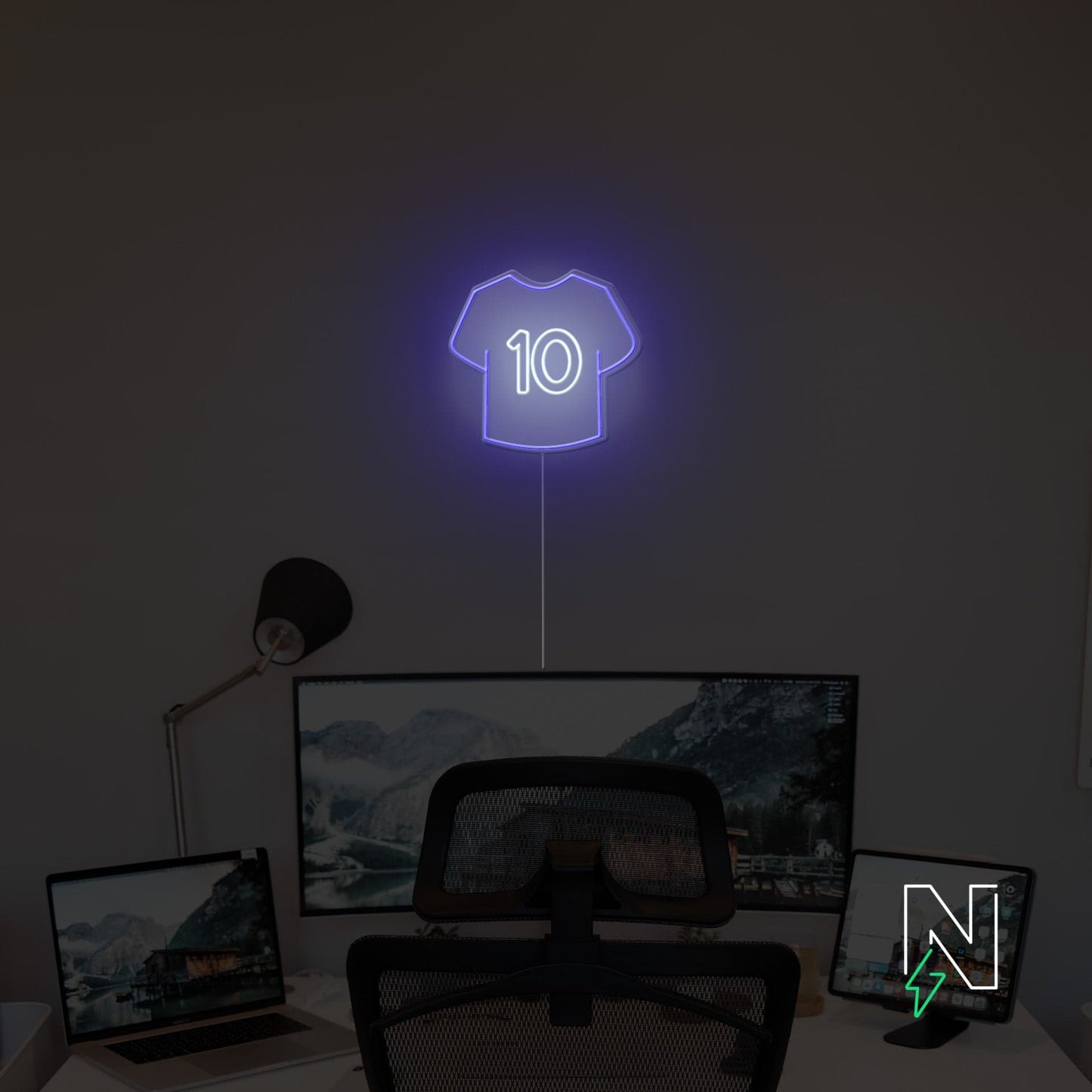 Jersey No.10 Neon Sign