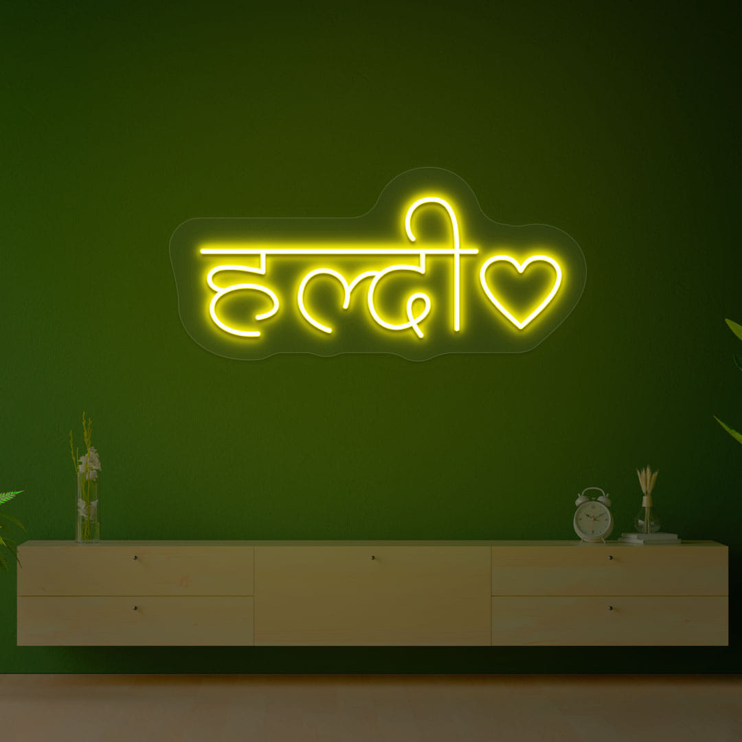Haldi Neon Sign
