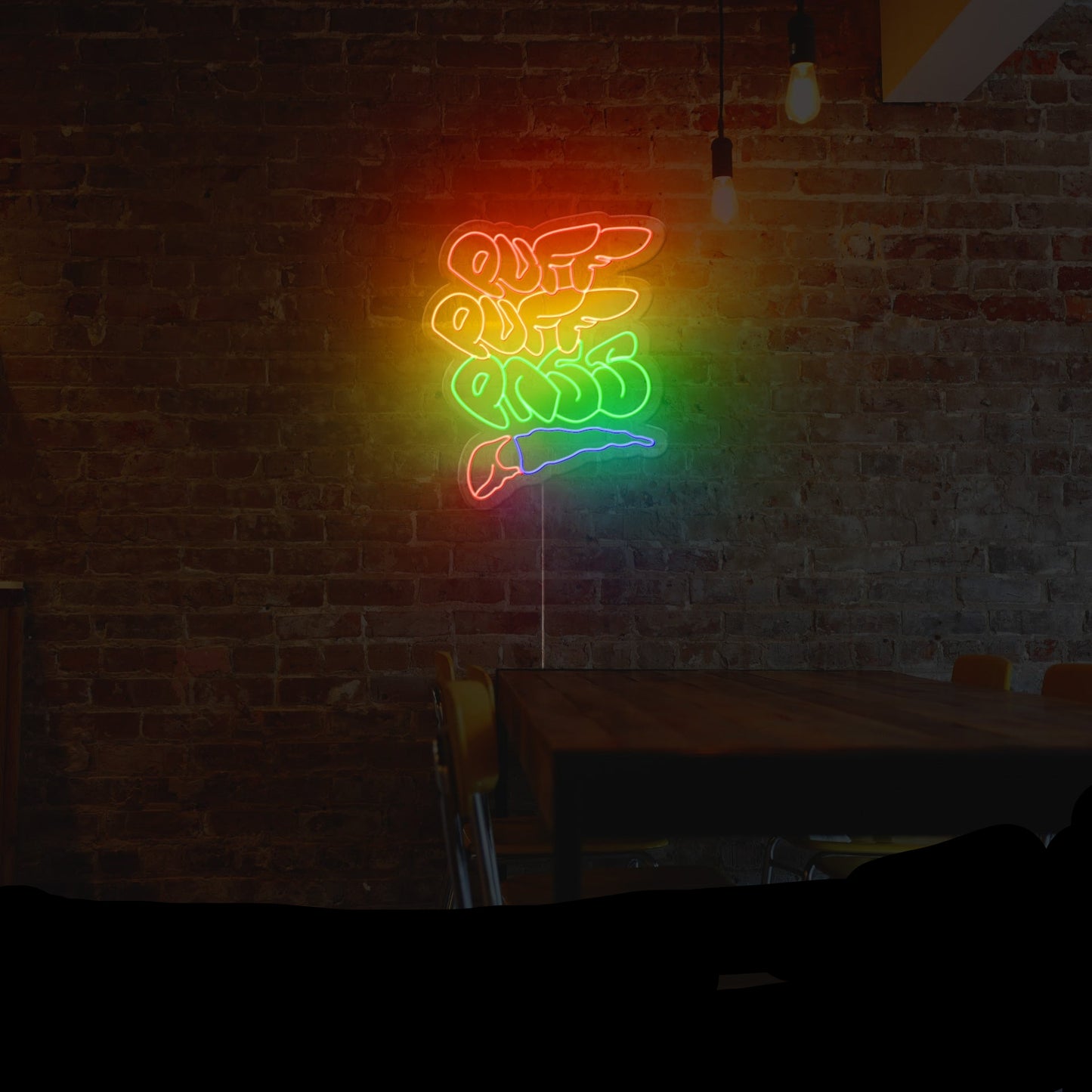 Puff Puff Pass Neon Sign