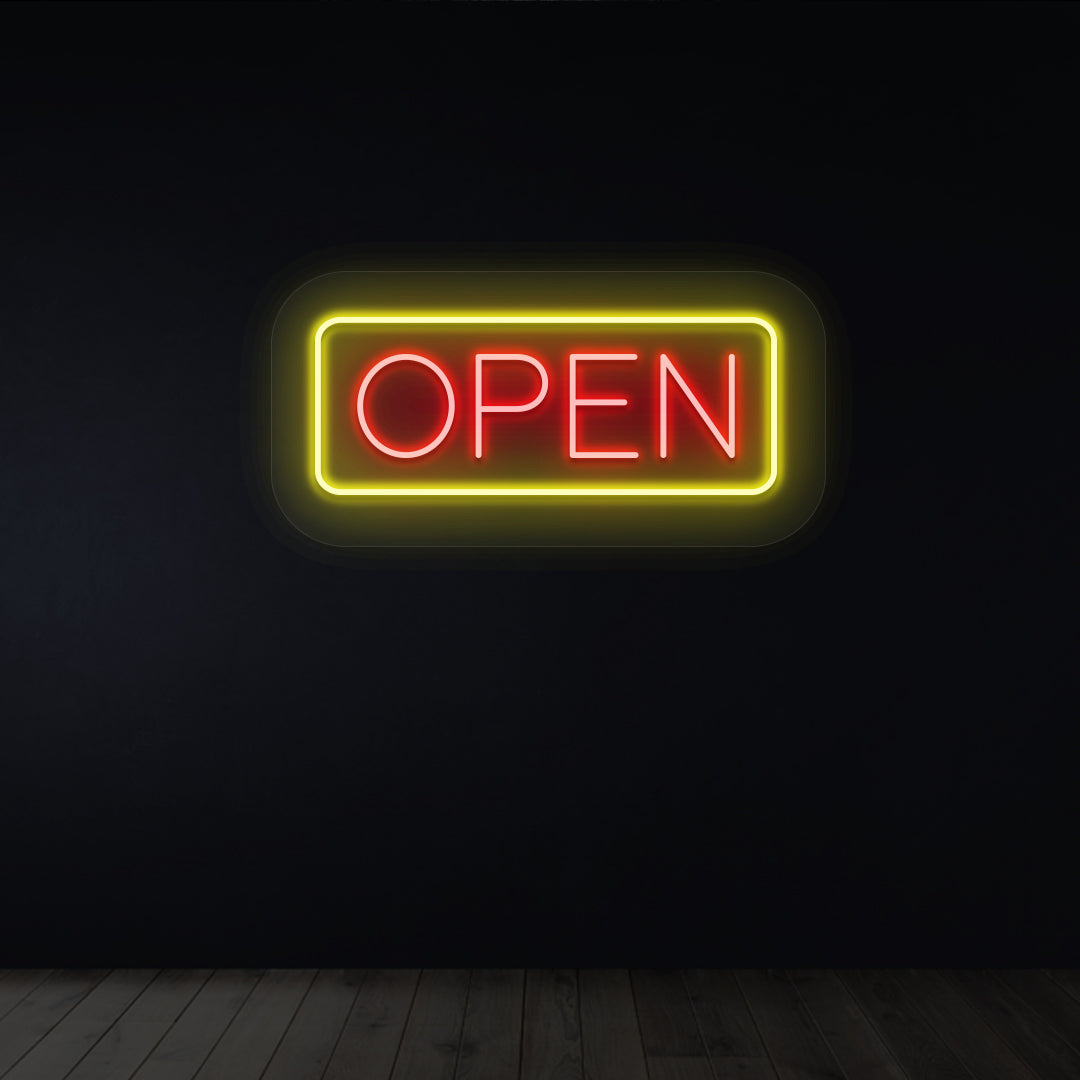 Open Neon LED Sign