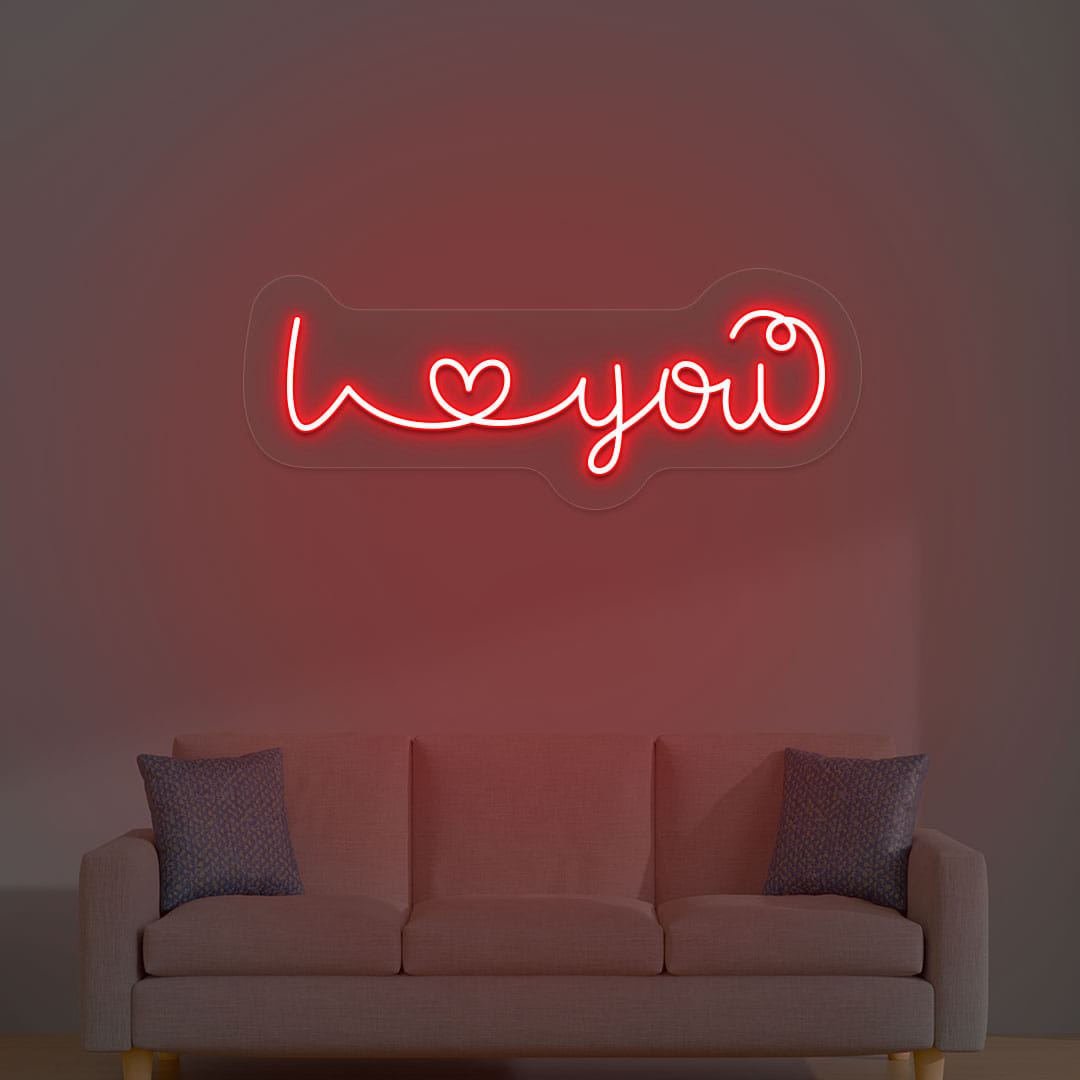 I Love You LED Neon Sign