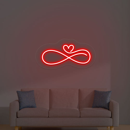Infinity Heart Neon Sign