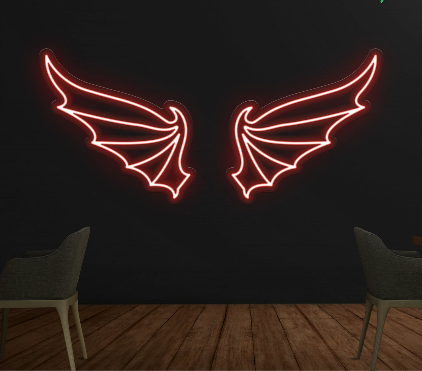 Devil Wings Neon Sign