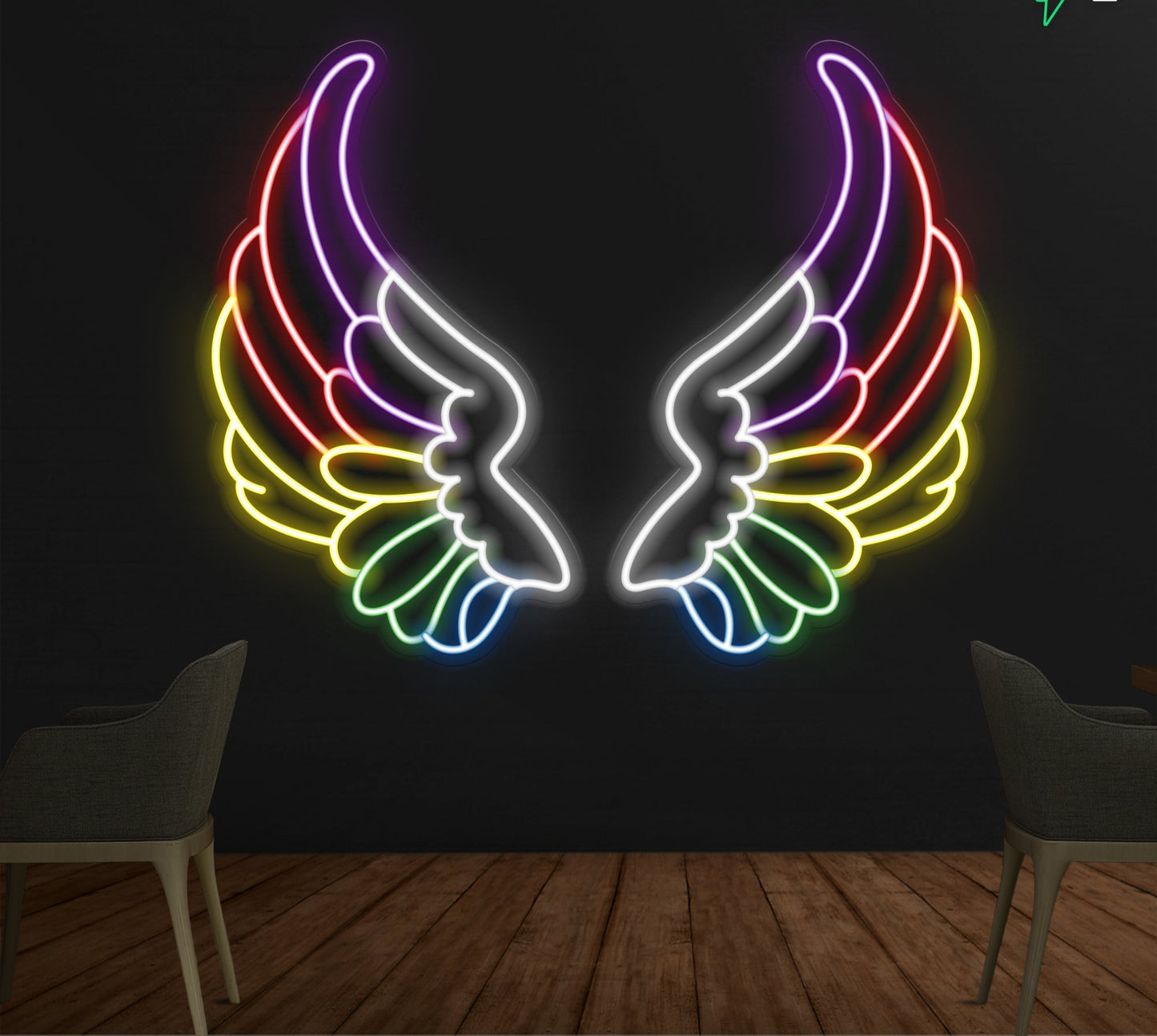 Chroma Wings Neon Sign