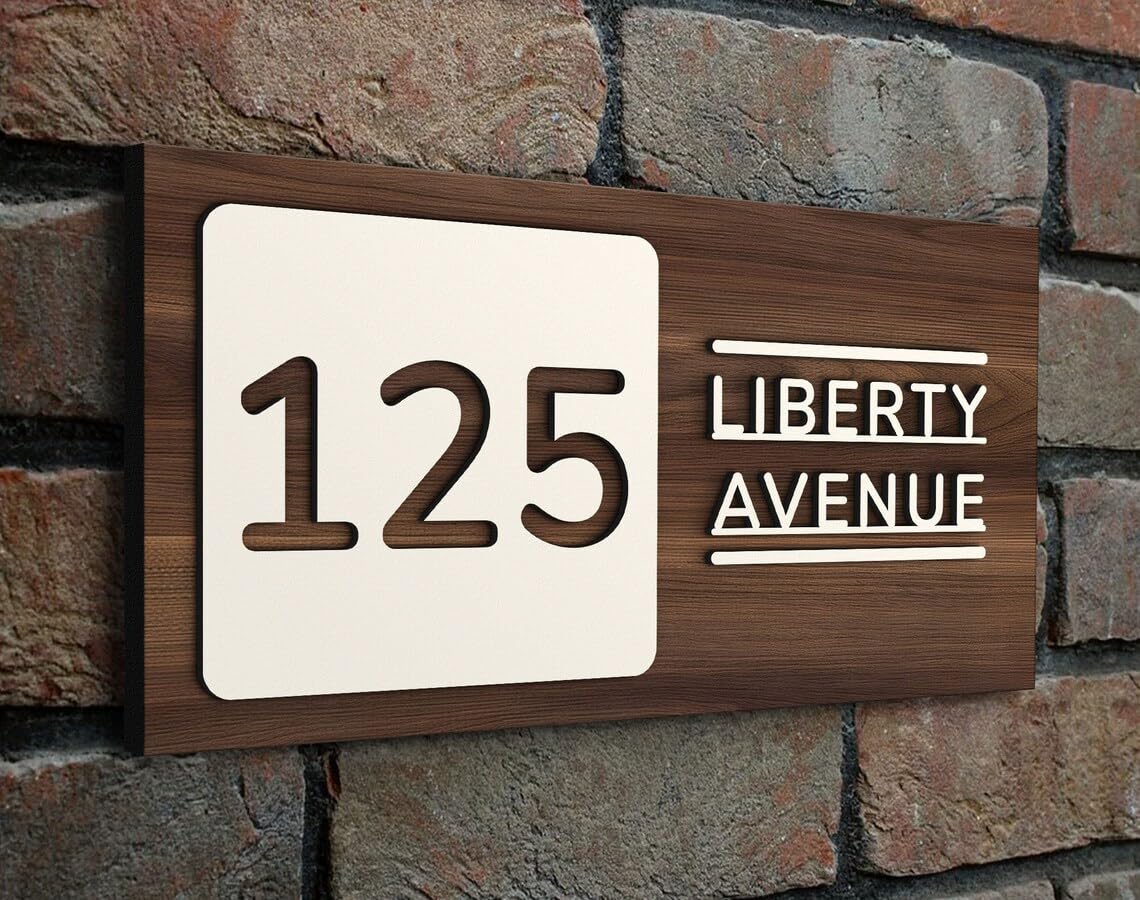 MustHome | Name Plate For Home, Office & Outdoor Entrance | 15X30 cm