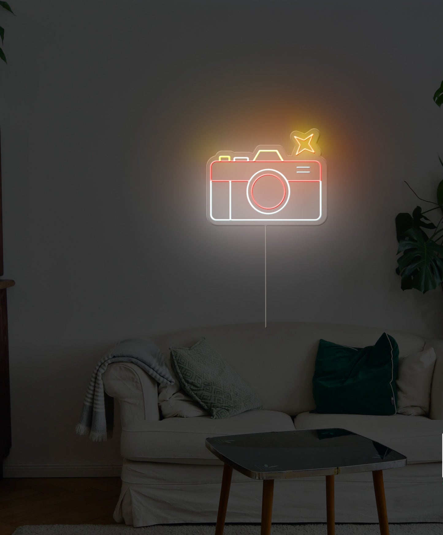 Retro Camera Neon Sign