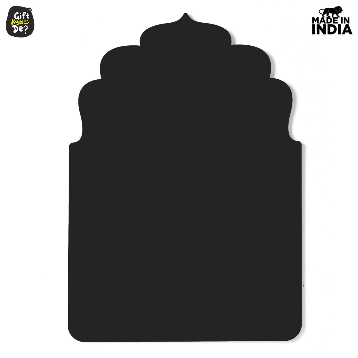 Pooja Room Backdrop for Decoration | Enhance Your House Decoration | Black Wood & Golden Acrylic OM Wall Decor Background (22x16 inch)
