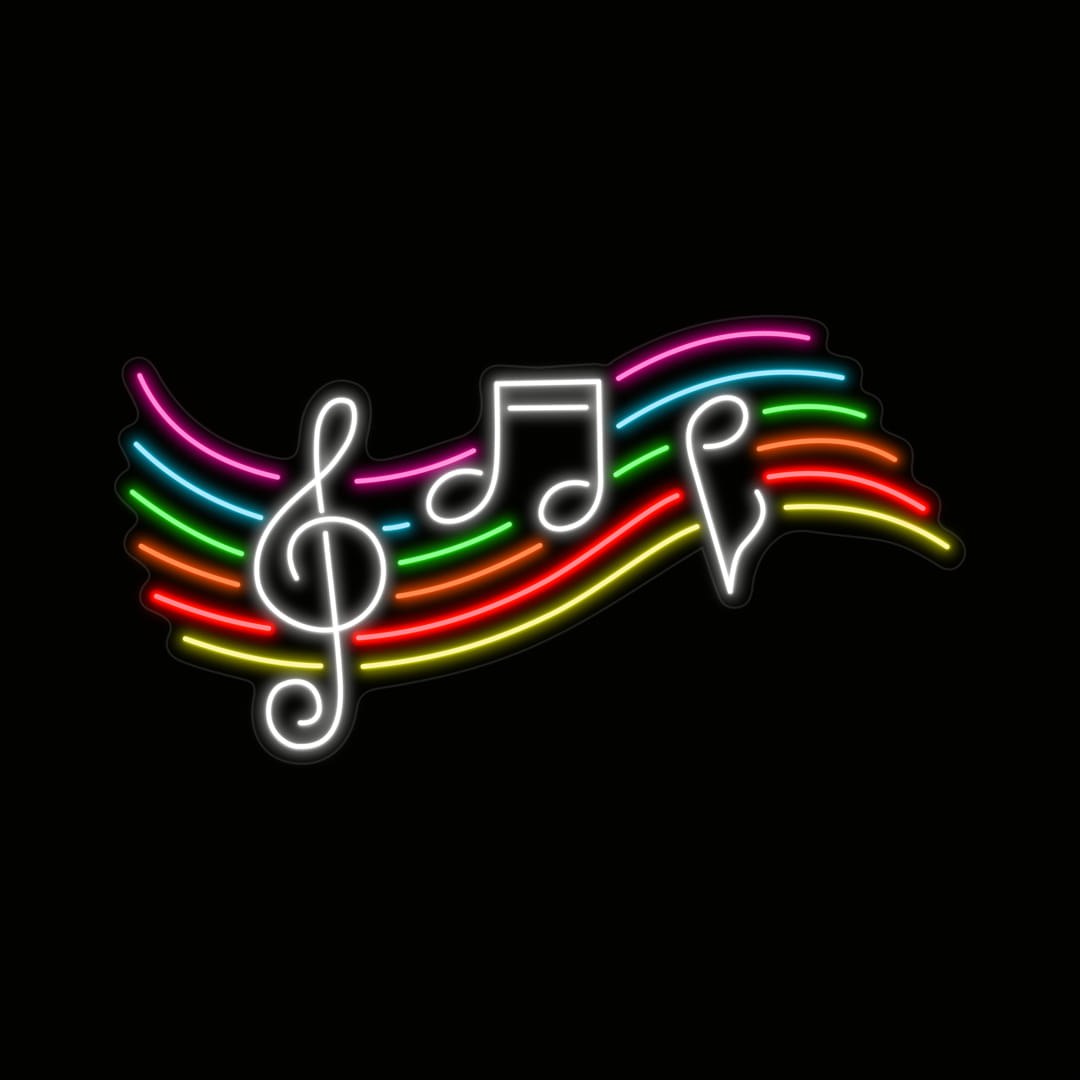 Music Note Neon Sign Led Light