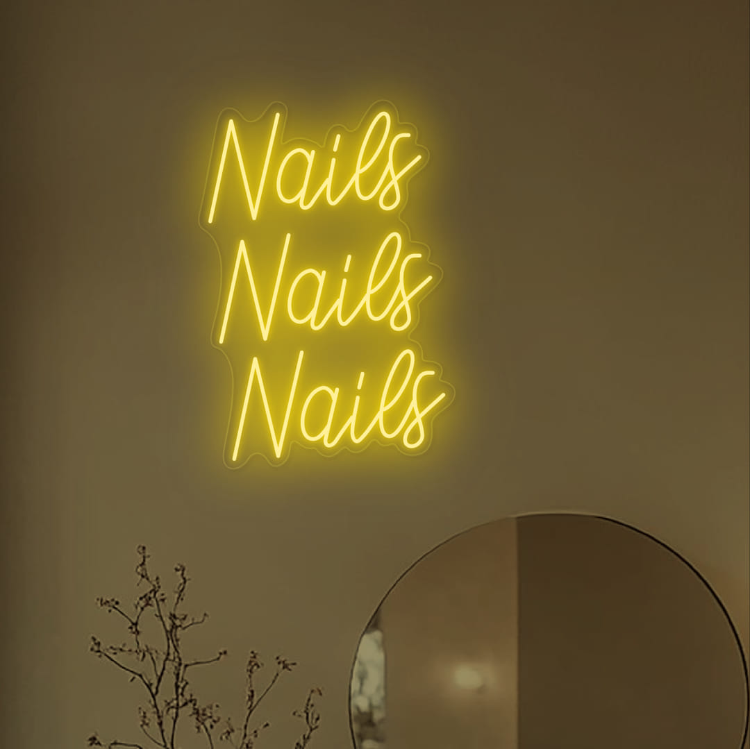 Nails Nails Nails Neon Sign