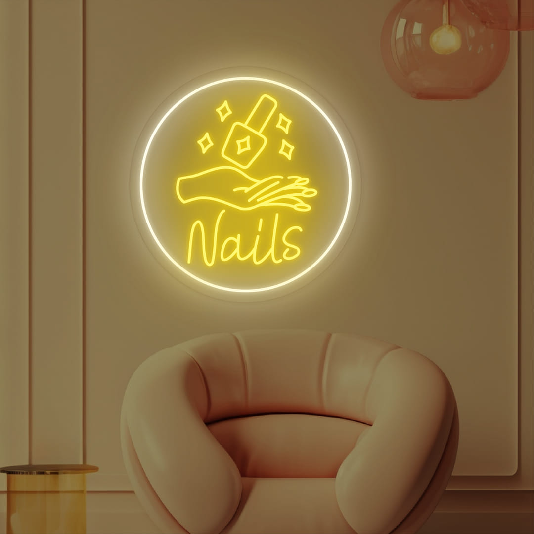 Nails Bar Neon Sign