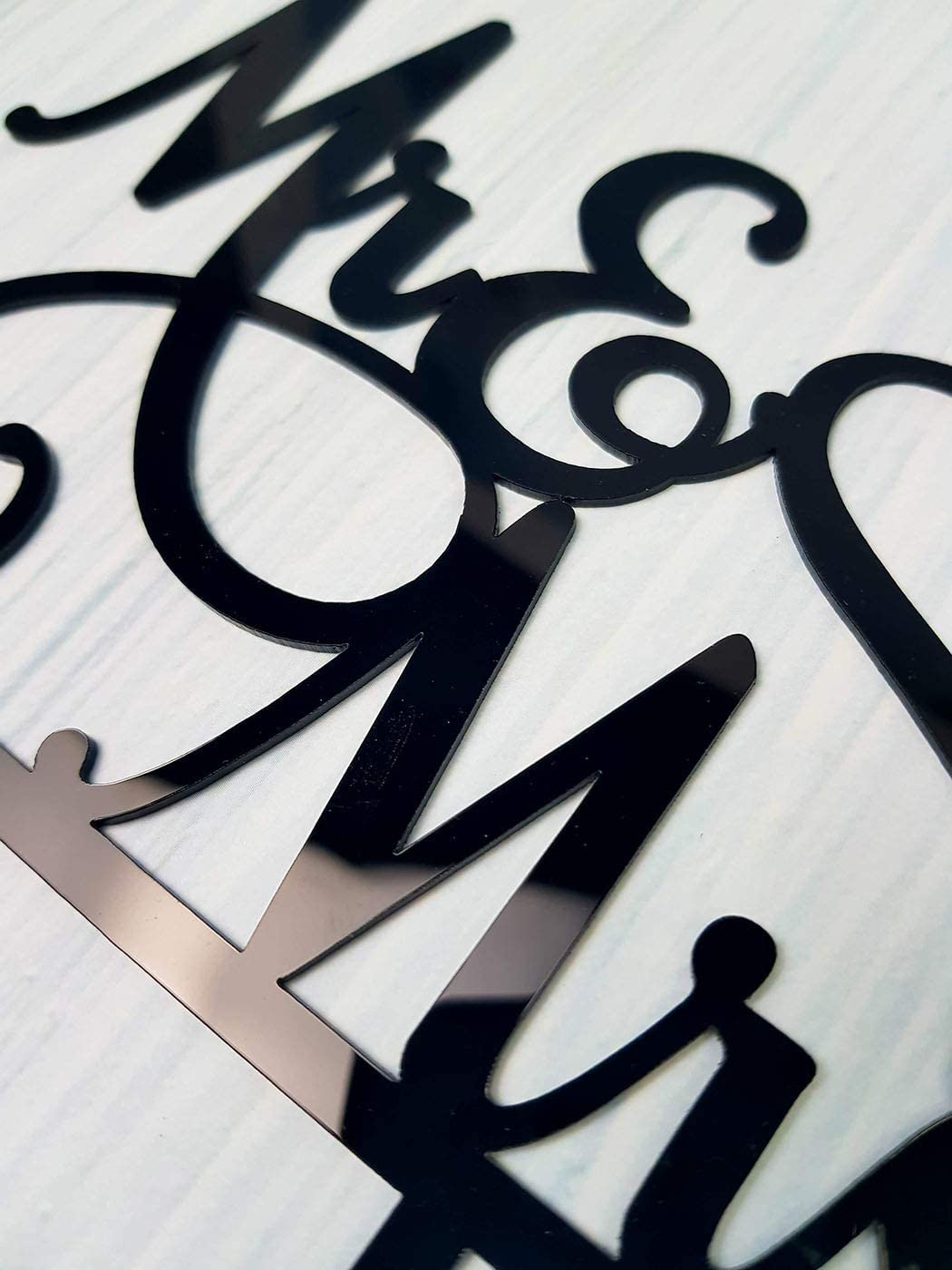 MustHome Personalized Cake Topper for Happy Birthday(Mr & Mrs)|2 x 10 x 6 cm