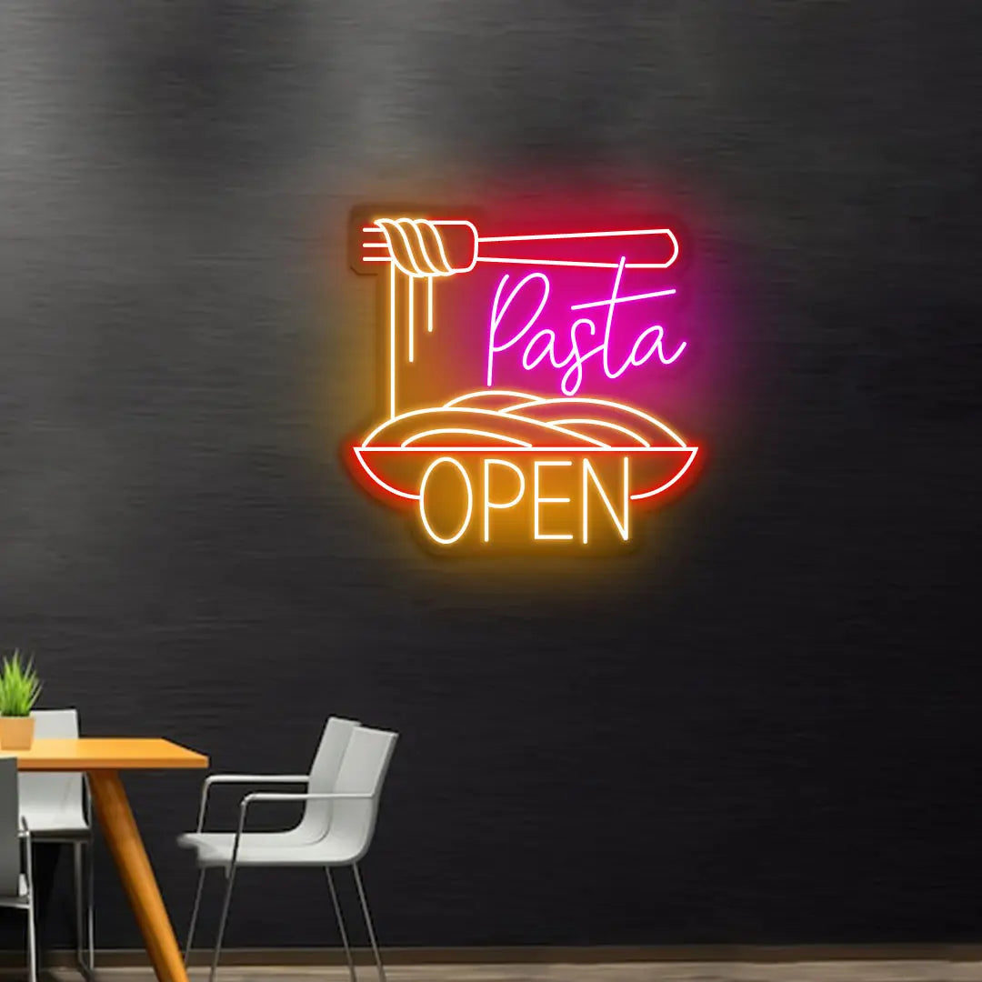Pasta Open Neon Sign