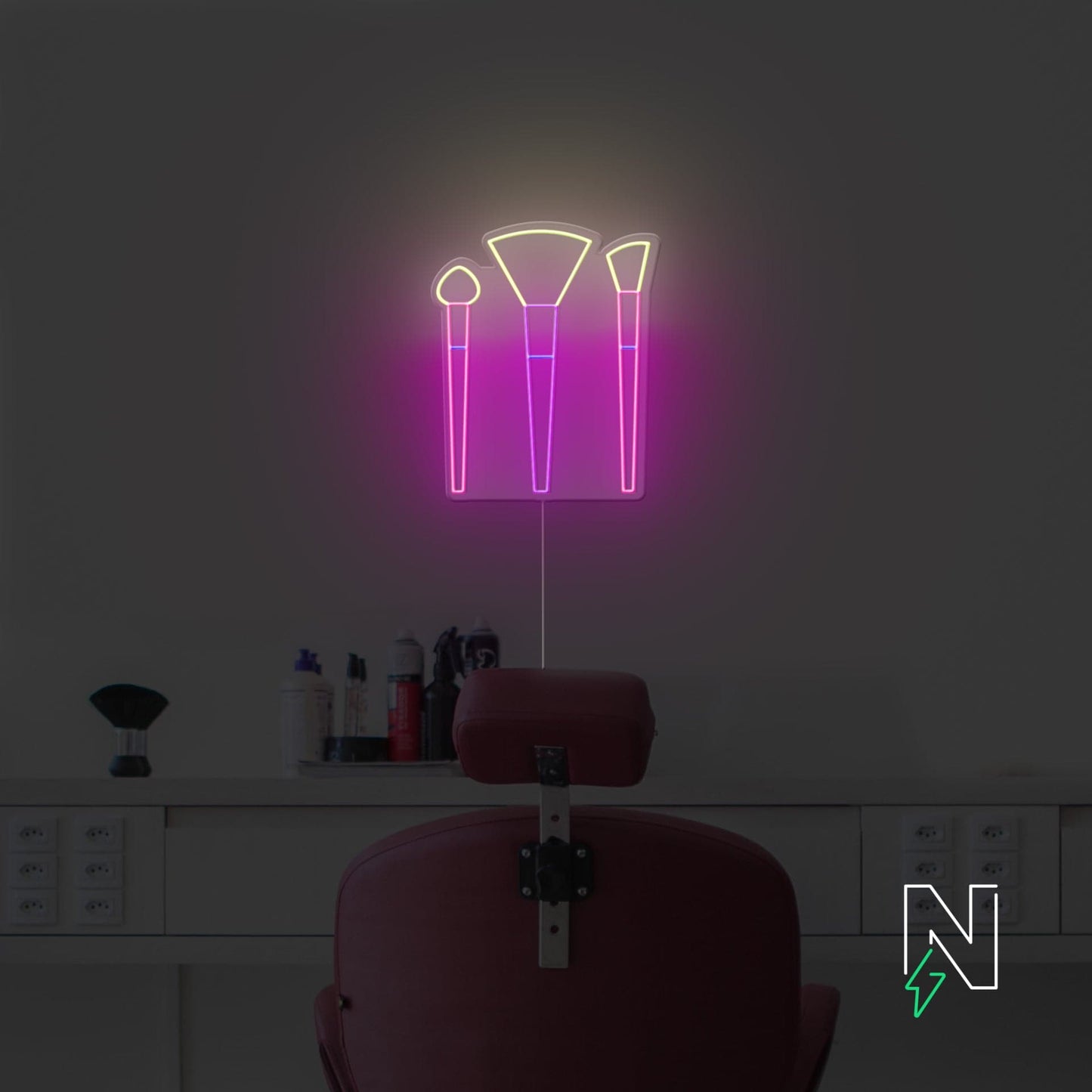 Makeup Brush Neon Sign