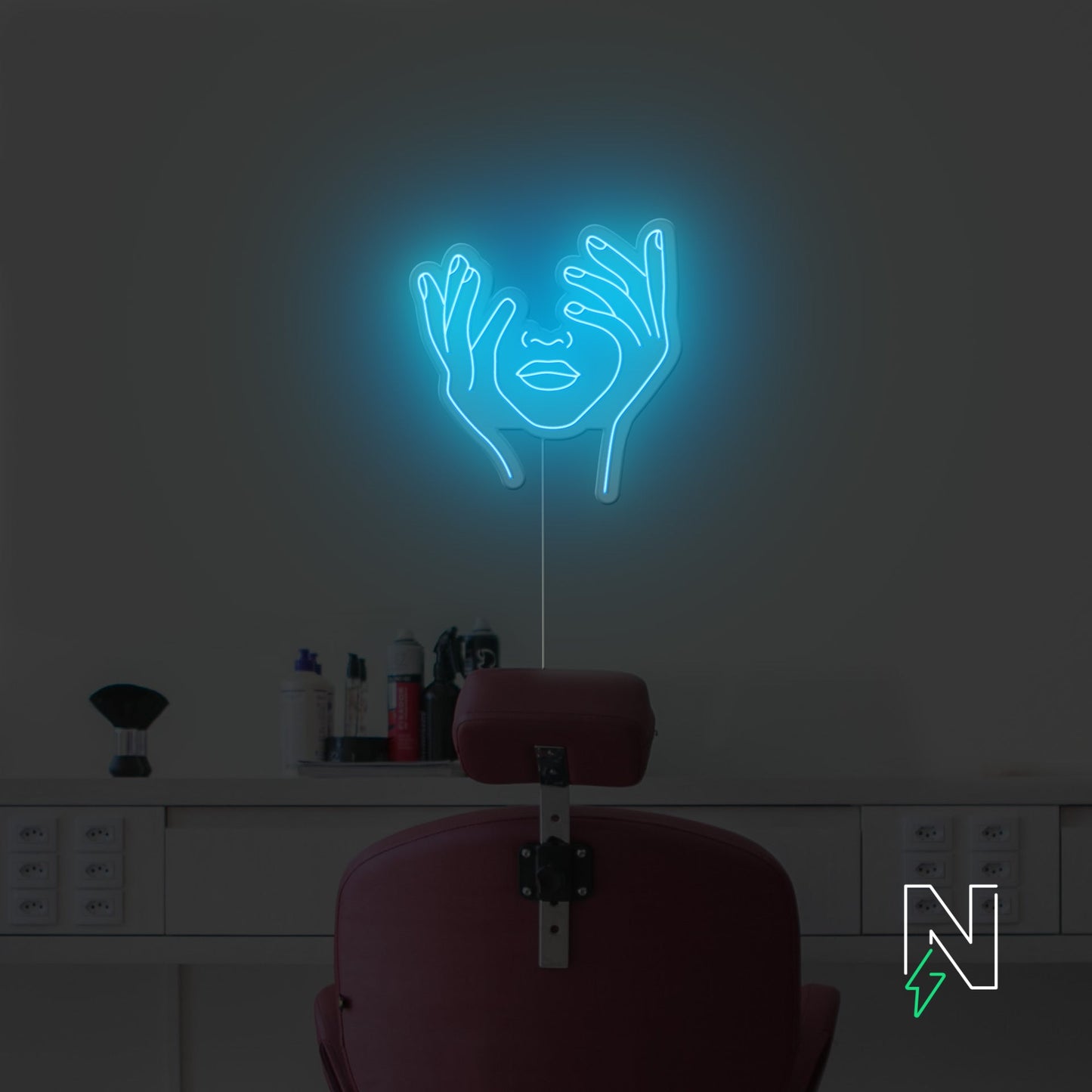 Hold Face Neon Sign