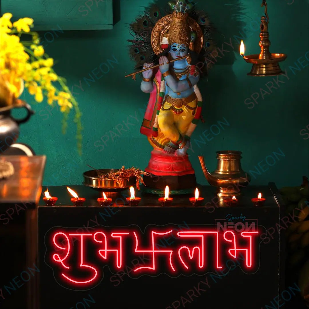 Shubh Labh Neon Light Sign