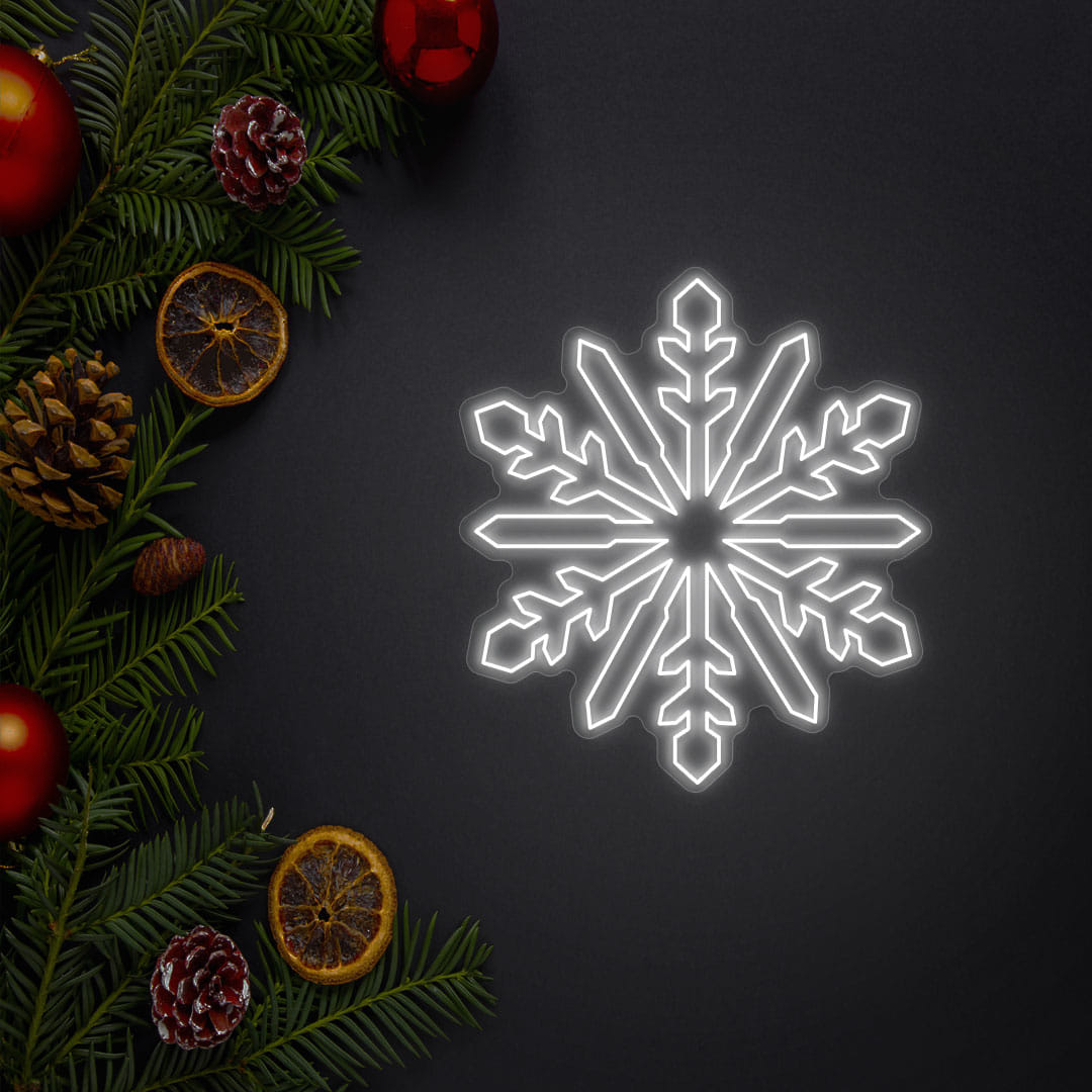 Snowflake Neon Light Sign