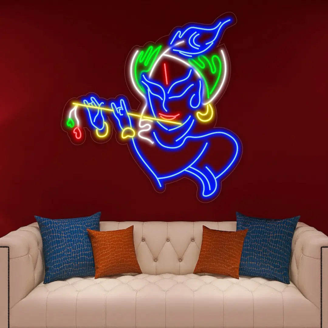 Sri Krishna Neon Light Sign