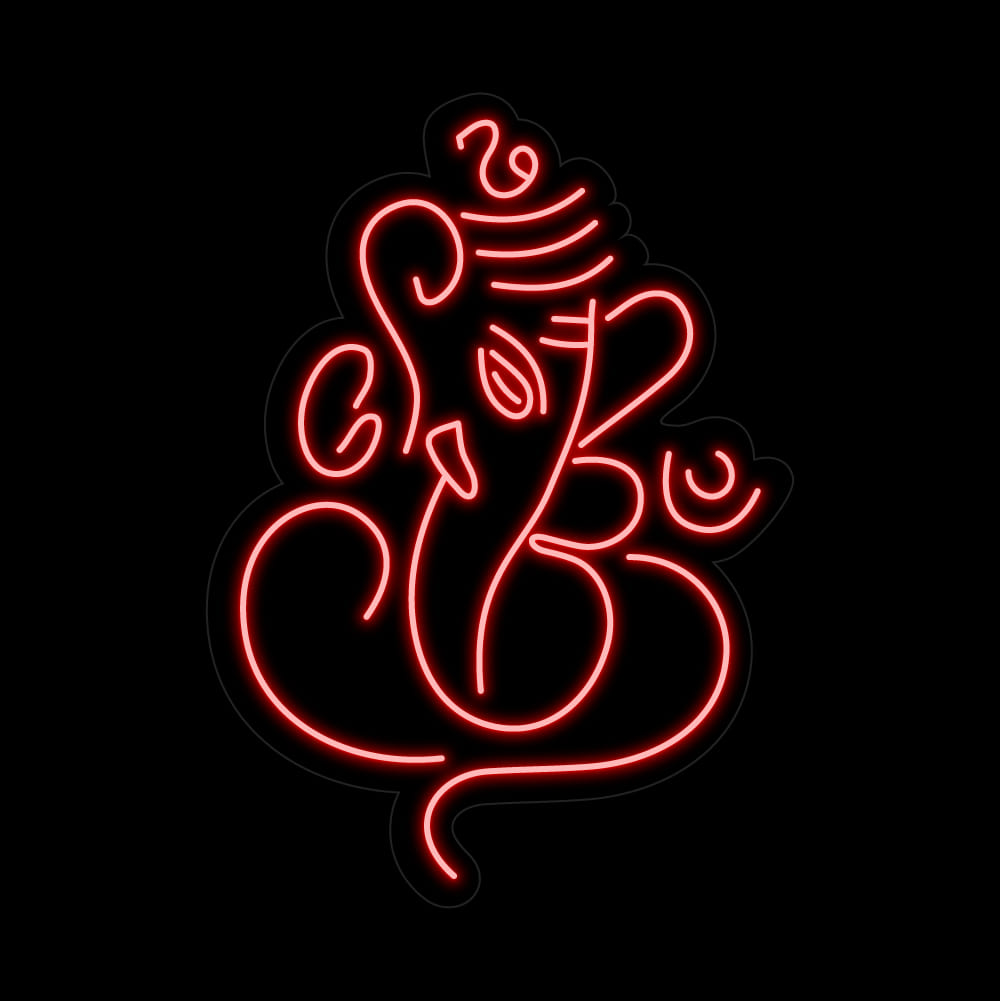 Ganesh Ji Neon Sign