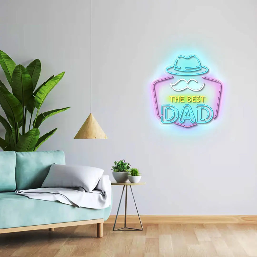 The Best Dad Neon Sign